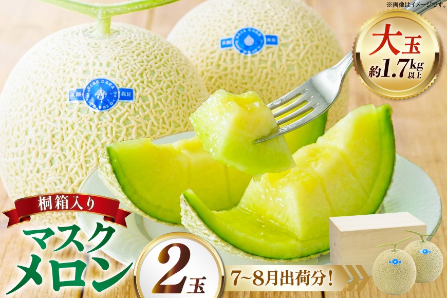 
                  AJ652 【令和8年7-8月出荷分】 堀農園 マスクメロン 2玉 特選 大玉 桐箱 [ メロン めろん 青肉メロン 黄緑 果物 フルーツ おいしい 甘い 堀農園 長崎県 島原市 ] 
                