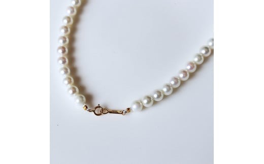 真珠 ネックレス 5～6mm アクセサリー パール K18 金具 プレゼント ギフト カジュアル 普段使い ジュエリー 母の日 ホワイトデー クリスマス 18金 伊勢志摩 伊勢 志摩 希少 / 志摩産
