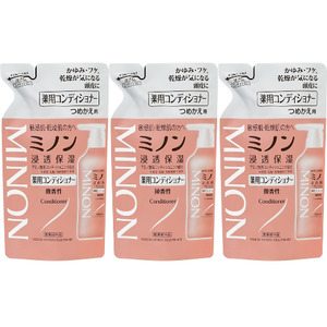 ミノン薬用コンディショナー詰替用３個セット