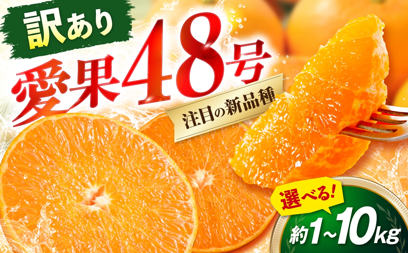 
                  みかん 訳あり 愛果48号 約10kg サイズ不揃い【3月中旬から4月下旬まで順次発送】/ フルーツ 果物 蜜柑 ミカン オレンジ 訳あり 訳アリ 小玉 甘い 先行予約 10kg 愛媛 / 愛媛県砥部町/えひめ農園組合 [BJAZ014]
                