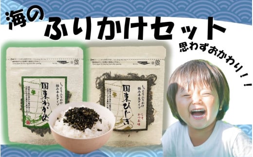 ご飯が進む！海のふりかけセット（ わかめふりかけ & ひじきふりかけ ）_2516R