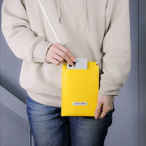 FUKUNARY スマホショルダー スマートフォンケース イエロー M120