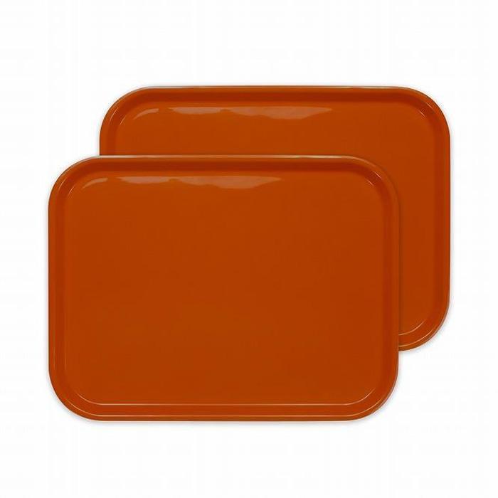 【ふるさと納税】カラフルピノトレー L 39cm マンダリンオレンジ 2枚組 タツクラフト 【Tk63】 | 橋本達之助工芸 TATSU-CRAFT おしゃれ 送料無料 日用品 キッチン