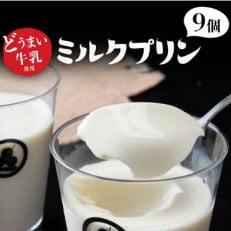 懐かしい味わい!どうまい牛乳のミルクプリン9コセット(CAS冷凍)パンナコッタ風スイーツ!訳あり