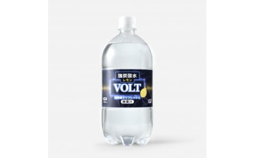 ＜毎月定期便＞＜関東のみお届け＞強炭酸水レモン1L 12本 計12L サーフVOLT(レモン)全3回【4055693】