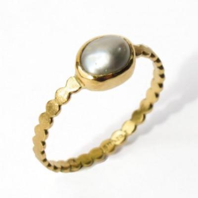 ふるさと納税 座間味村 kerama pearl ring (12.5号) / K18 |  | 02