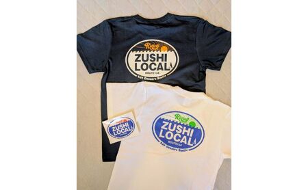 逗子オリジナルTシャツ ZUSHI LOCAL「Rising Sun ホワイト」 半袖 洋服 服 男女兼用 オリジナル 生活雑貨 ファッション 日用品 おしゃれ XLサイズ