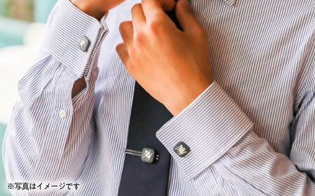 ＜タイピン＞ オクタゴン ペガサス グレー / ネクタイ ピン スーツ 小物 ギフト 贈り物 / 瀬戸市 / 陶華[BBCD022]