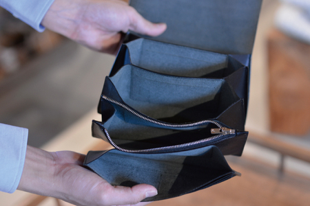 AccordionWallet(クロコダイル)｜栃木県 益子町 ふるさと納税 クロコダイルレザー ロングウォレット 長財布 財布 革 日用品 栃木レザー（BB018）