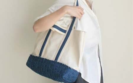 [beltloop]キャンバストートバッグ M デニム素材 デニム トート バッグ 鞄 かばん インディゴ 岡山県 倉敷市
