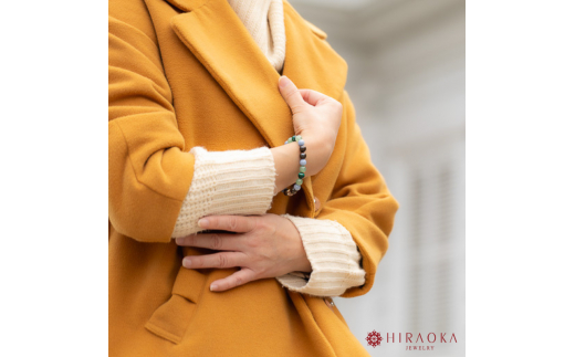 バランスの良い人間関係形成力☆パワーストーンブレスレット(対人04)･8mm玉 (17.6cm) 17.6cm