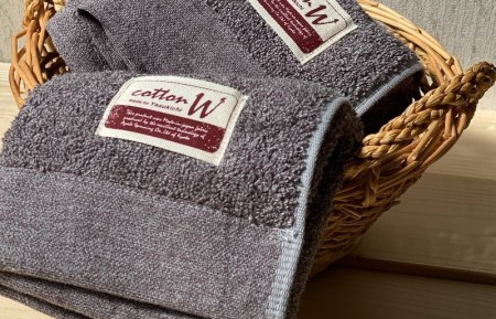 020C140 コットンＷ ハンドタオル 12枚（グレー）【泉州こだわりタオル】 ／ 人気の日用品 タオル 泉州タオル 国産タオル 泉州タオル 泉佐野タオル 日本タオル 吸水タオル 綿100％タオル 