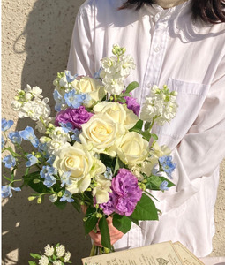 お楽しみ！3か月 お届け お花 の 定期便 「Large」 | ブーケ タイプ 高さ35-40cm 本数12-17本 flower フラワー ふらわー 花 はな リトルシード インテリア 植物 定期 