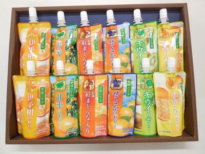 ゼリー飲料 ゼリー 飲むゼリー 愛媛 みかん 150g×12個 6種 JAえひめ 愛媛の果実詰め合わせセット (E-51) | B370