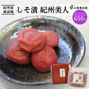 【ふるさと納税】紀州南高梅 しそ漬紀州美人 （塩分約12％）650g / 和歌山 梅干し 田辺市 紀州南高梅 南高梅 梅干 梅 うめ 肉厚 お米 おにぎり 焼酎 梅酒 健康 紫蘇 しそ入り しそ りんご酢