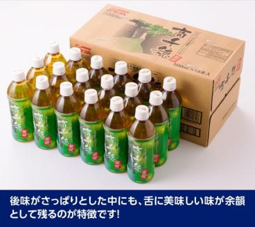 『サンＡ高千穂釜炒り茶』500ml×36本セット【お茶 釜炒り茶 レジャー 行楽 ペットボトル】