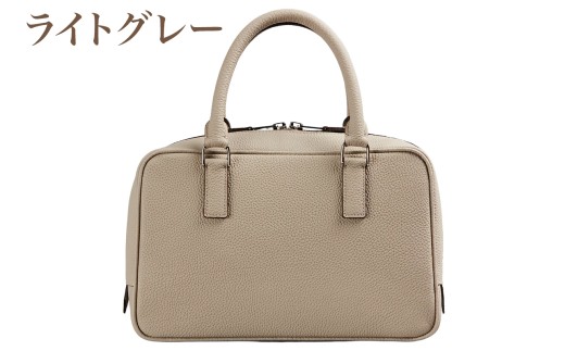 マイクロボストン『ハートナリー』ライトグレー【1283-2-GMS】｜革製品 本革 レザー レディース カバン 鞄 バッグ 国産 [1052]