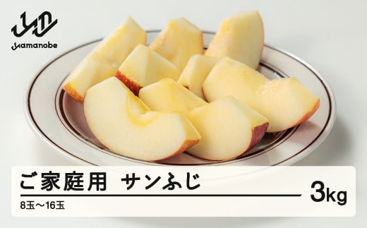 
            【農業者支援】≪ 先行予約≫ ご家庭用 2025年度 山形県産 サンふじ りんご 3kg（8玉～16玉） 2025年12月上旬から順次発送 林檎 リンゴ 秋果実 冬 果物 くだもの フルーツ 訳あり ご自宅用 農家 支援品 産地直送 F21A-306
          