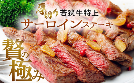 厚切り！ 若狭牛特上サーロインステーキ 250g × 3枚 [E-1803]