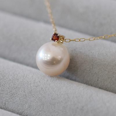 ふるさと納税 天草市 あこや真珠 ネックレス 8-8.5mm ホワイトピンク ガーネット K10YG _S085-536 |  | 01