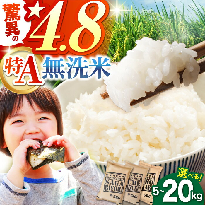 【リピーター続出！】令和5年産 無洗米 ＜さがびより・夢しずく・ヒノヒカリ＞5kg/10kg【大塚米穀店】