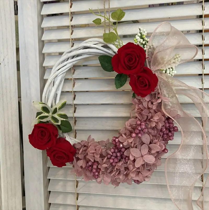 アーティフィシャルリース体験レッスン 【 フラワーアレンジメント 体験 チケット 神奈川県 小田原市フラワー アレンジメント 】