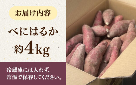 [栽培期間中農薬不使用]さつまいも　4kg（べにはるか）合鴨家族 古野農場/桂川町[ADAL016] 芋 紅はるか 焼き芋 やきいも