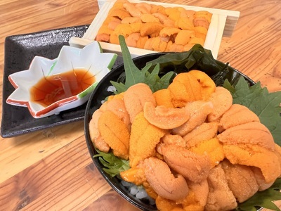 冷凍エゾバフンウニ50g×1折＋いくら80g×3本セット（網走市産） ABAO2003