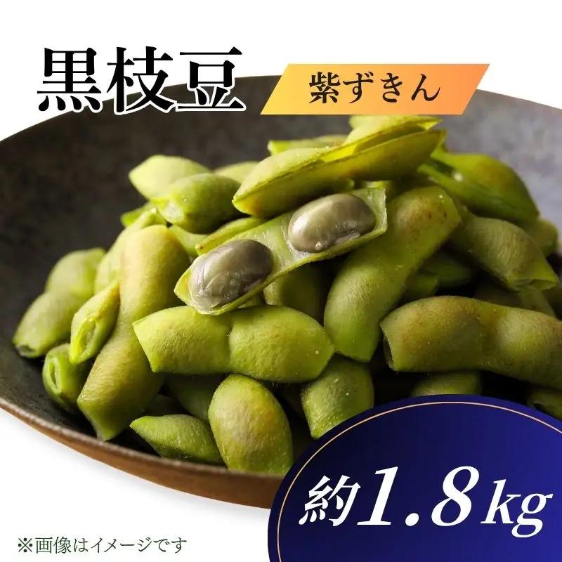 先行予約 【丹波の黒枝豆】京都府産 黒枝豆 紫ずきん 優品 180g×10袋 約1.8kg