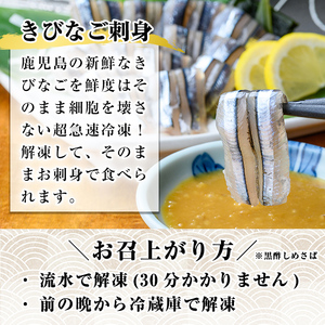 a1040 海鮮七海の玉手箱！黒酢しめ鯖(1枚×1P)・あご味噌(200g×1P)・キビナゴ刺身(15尾入り×2P)詰め合わせセット【海鮮七海】姶良市 しめさば しめ鯖 サバ さば あご肉 豚あご肉 
