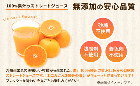 飲み比べ 九州まるごとしぼり 4種 ストレートジュース 10本セット 1本あたり180ml《30日以内に出荷予定(土日祝除く)》熊本県 水俣市 津奈木町 福田農場 ジュース 果汁100% 柑橘 温州み