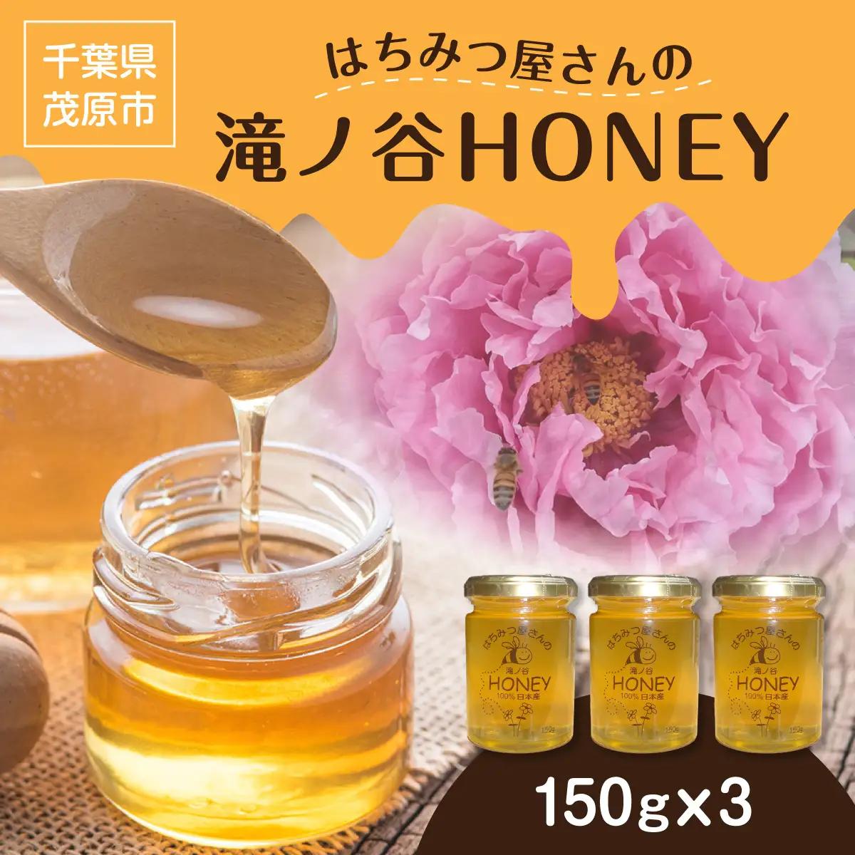 はちみつ屋さんの滝ノ谷HONEY 150g×3 MBAW002