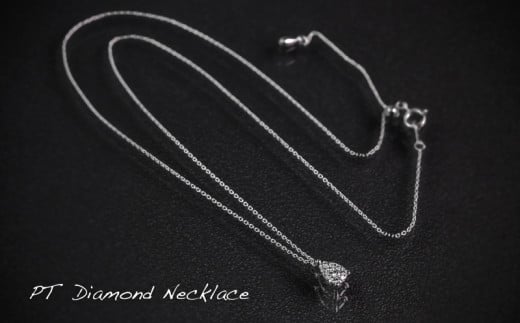 GF017【都留市ふるさと納税】ダイヤモンネックレス　0.16ct（PR_MN-072）