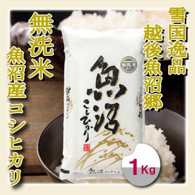 ふるさと納税 魚沼市 雪国逸品 《無洗米》1kg　越後魚沼郷 魚沼産コシヒカリ