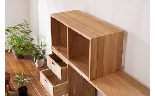 【12月配送】2KOBAKO | 年内発送 ニコバコ 国産材 オープン 2段 木製 家具 収納棚 木箱 無垢材 飛騨の家具 収納 スタッキング シンプル ラック おしゃれ 人気 おすすめ【オークヴィレ