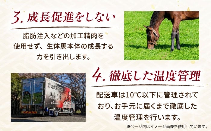 『純国産馬刺し』熊本の味 赤身 馬刺し 食べ比べ セット 計約420g (約70g×6P)