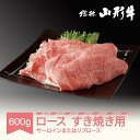 【ふるさと納税】山形牛 肉 すき焼き用 サーロイン または リブロース 600g A5ランク 和牛 国産 送料無料