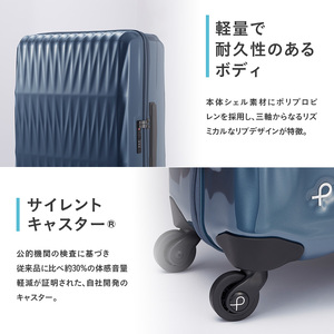 スーツケース プロテカ TRIAXIS ブルーグレー 132L スーツケース