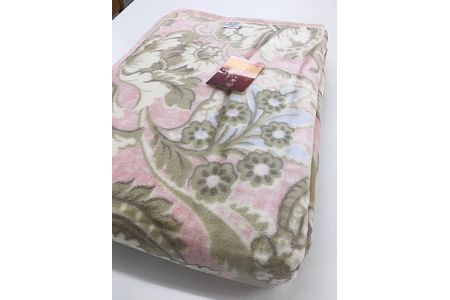 【ピンク系】綿100%(毛羽部分) 綿マイヤー毛布