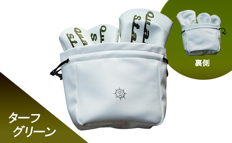 木の庄帆布×クアトロスタジオ 二コラボ アイアンカバー　K-QSKHG-IR01M-（C/#74 TURFGREEN / ターフグリーン)