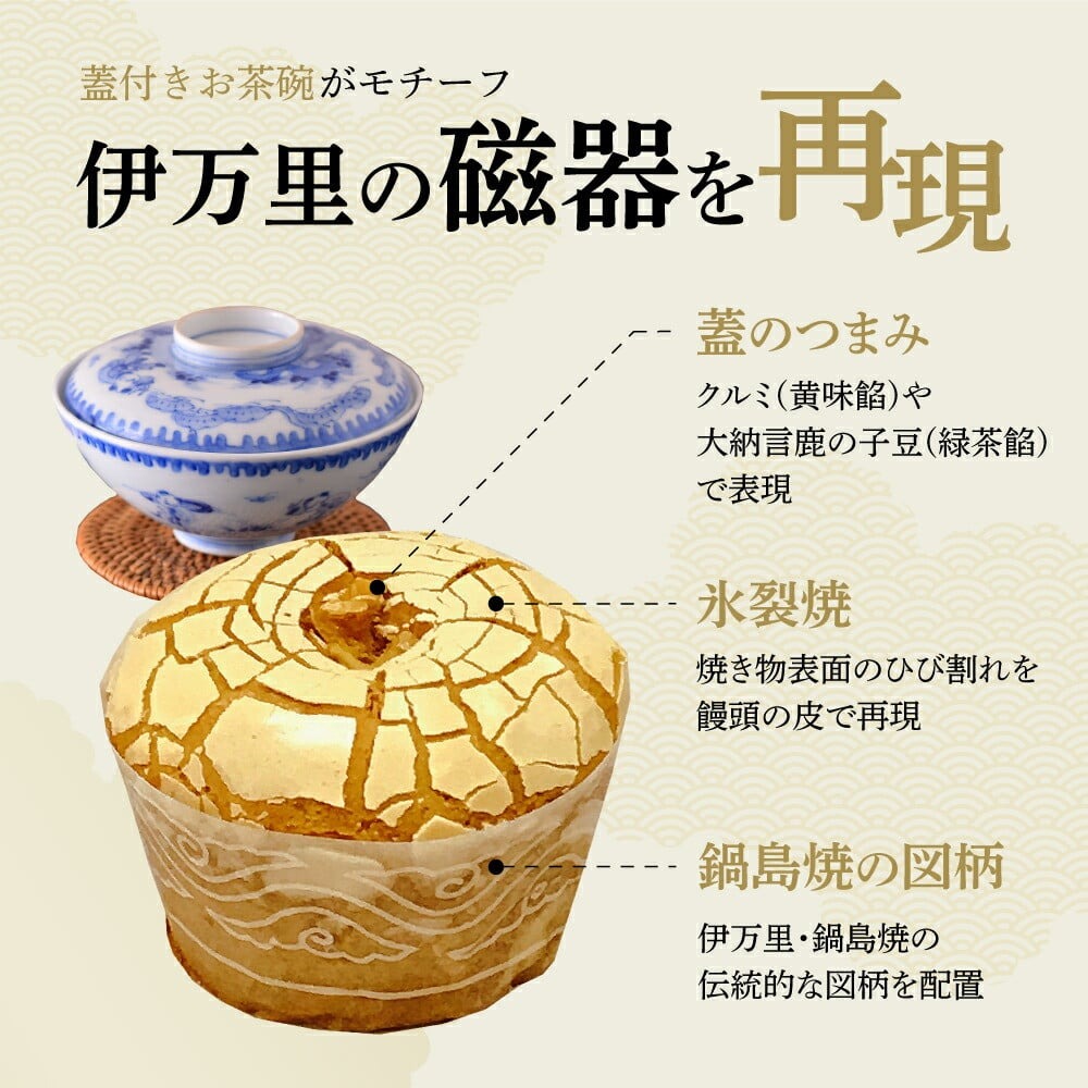 伊万里焼饅頭9個・伊万里焼饅頭緑茶4個セット F159_イメージ3
