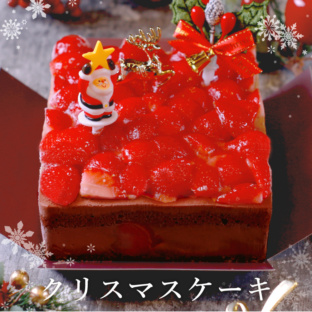 
            クリスマスケーキ　チョコショートケーキ
          