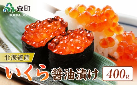北海道産 いくら醤油漬け（400g） ＜海鮮問屋　株式会社　瑞宝＞ いくら醤油漬け いくら イクラ しょうゆ漬け 海産物 加工品 森町 ふるさと納税 北海道 mr1-0907