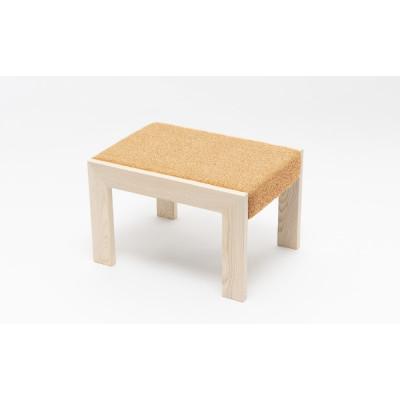ふるさと納税 東川町 センの木の家具 Ottoman　イエロー【0001-045-02】