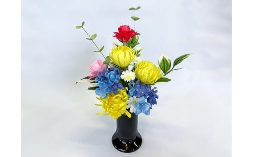 【数量限定】【まゆ玉から生まれる花　まゆ花（別名：シルクフラワー）】まゆ花の仏花 1004001