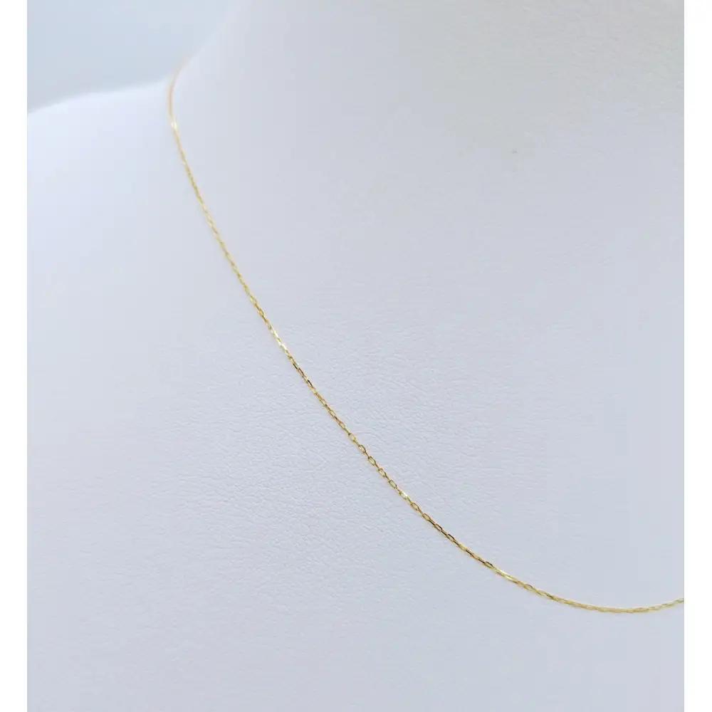 【18金イエローゴールドネックレス 小豆L0.17φ 40cm】｜ネックレス 富山市 山森製鎖 ジュエリー アクセサリー 