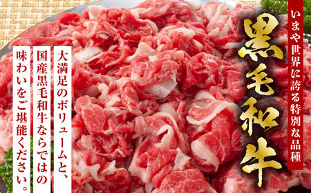 【6回定期便】熊本県産 黒毛和牛 切り落とし 計約1kg (約250g×4P)【有限会社九州食肉産業】黒毛和牛 九州産 熊本県産 切り落とし 小分け  牛肉切り落とし 切り落とし定期 切り落とし定期便