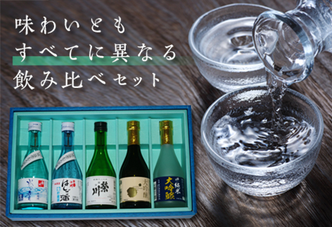 【先行予約】【栄川酒造】日本酒飲み比べセット(300ml×5本) F4D-0085