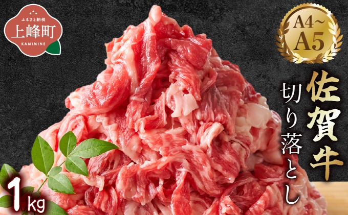 艶さし！【A4~A5】佐賀牛切り落とし 1kg (500g×2P)