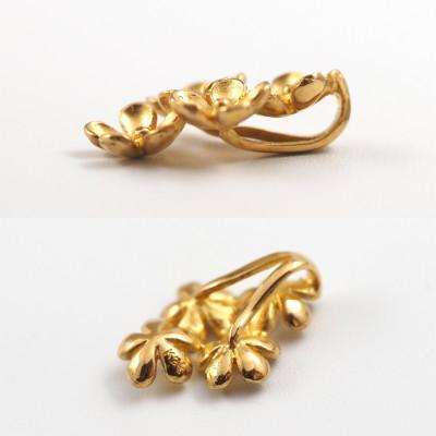 ふるさと納税 山梨県 【山梨県】【ジュエリー】K24 pure gold flower/フラワー ペンダントトップ |  | 02